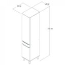 Ver imagem 3 de Paneleiro Simples 2 Portas 1 Gaveta com Pés Modulado Slim Decibal