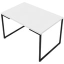 Ver mais imagens de Mesa de Jantar 4 Lugares Retangular Rivera F01 Industrial 136x75 Branco Fosco - Lyam Decor
