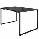 Ver imagem 4 de Mesa de Jantar 4 Lugares Retangular Rivera F01 Industrial 136x75 Preto Fosco - Lyam Decor