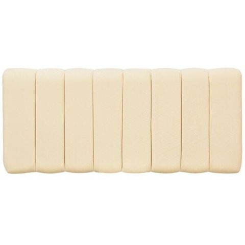 Cabeceira Cama Box Painel Casal 140 cm Dubai W01 Suede Bege - Lyam Decor