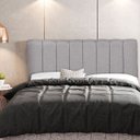 Ver imagem 2 de Cabeceira Cama Box Painel Solteiro 100 cm Dubai W01 Linho Cinza Escuro - Lyam Decor