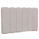 Ver imagem 4 de Cabeceira Cama Box Painel Solteiro 100 cm Dubai W01 Linho Bege - Lyam Decor