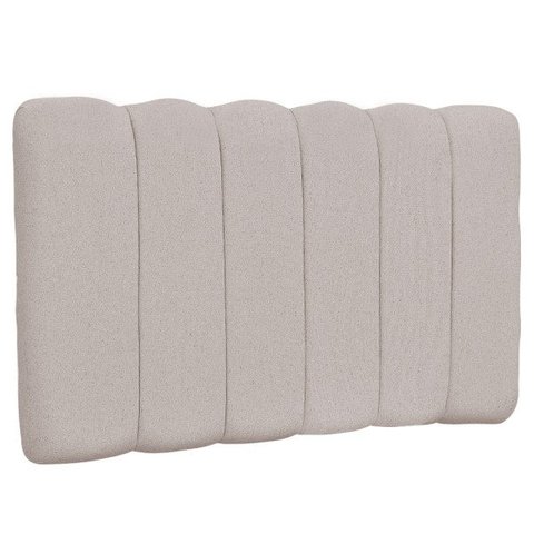 Cabeceira Cama Box Painel Solteiro 100 cm Dubai W01 Linho Bege - Lyam Decor