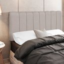 Ver imagem 2 de Cabeceira Cama Box Painel Solteiro 100 cm Dubai W01 Linho Bege - Lyam Decor
