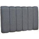Ver imagem 4 de Cabeceira Cama Box Painel Solteiro 100 cm Dubai W01 Linho Chumbo - Lyam Decor