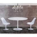 Ver imagem 2 de Mesa de Jantar Tulipa Redonda 140cm Laqueada Branco