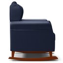 Ver imagem 6 de Poltrona de Amamentação e Descanso Base Madeira Balanço Lucy P04 Sintético Azul Marinho - Mpozenato