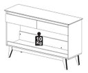 Ver imagem 5 de Aparador Classic + 1.36 Off White - Imcal Móveis