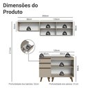 Ver imagem 3 de Armário de Cozinha Compacta 200 cm Crema Nice Madesa 06