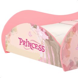 Cama Infantil Princesa Rosa com Colchão - Rosa - 7