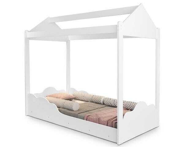 Cama Montessoriana de Solteiro Duda com Colchão - Branco