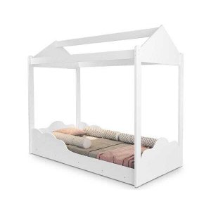 Cama Montessoriana de Solteiro Duda com Colchão - Branco