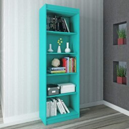 Estante para Livros 4 Prateleiras Sapiranga Clássico Atualle Móveis - 1