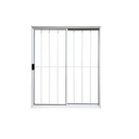 Ver imagem 1 de Vitrô 2 Folhas de Correr Aluminio Branco com Grade 1,20x1,20 Linha 18 Modular