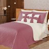 Colcha com Cobre Leito Essencial Dupla Face Casal Queen 7 Peças Rosê Moda Casa Dona - 1