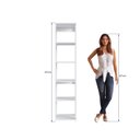 Ver imagem 4 de Estante Armário Organizador de Banheiro Vertical Modulado com 4 Pratelerias Branco
