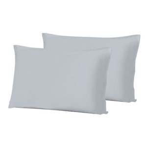 Kit Fronha Döhler Dakota 140 Fios 2 Peças Kit Fronha Döhler Dakota 140 Fios Azul Acinzentado 2 Peças