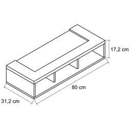 Armário Geladeira Palmeira Tamara 22030 Branco - 3
