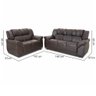 Conjunto de Sofá Hellen 3 e 2 Lugares Córdoba em P.U. - Marrom - 3