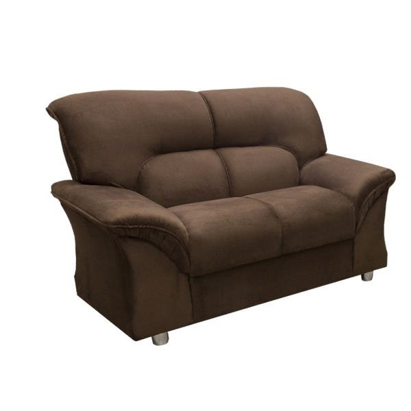 Conjunto de Sofá Hellen Turquia 3 e 2 Lugares Tecido Golden Marrom