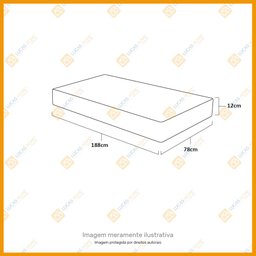 Colchão de Espuma D20 Gazin Supreme Solteiro 78cm - 2