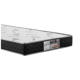 Colchão Solteiro Espuma D33 188x88 com 12cm Altura- Preto - 2