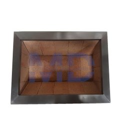 BRASEIRO COOKTOP DE EMBUTIR , INTEIRO EM AÇO INOX -80X50X25-BMD80 - 2