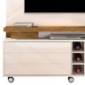 Estante Home TV 60 Pol 20154 Creme Tronco Ripado Dj Moveis - 5