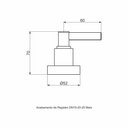 Ver imagem 2 de Acabamento Registro Base Docol 1-2\' e 3-4\' e 1 (Pequeno) - Mais