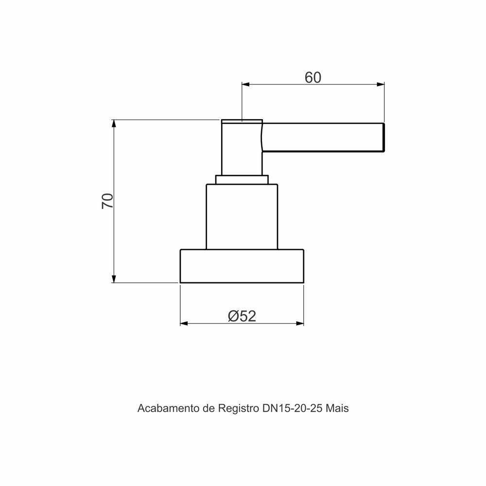Acabamento Registro Base Docol 1-2\' e 3-4\' e 1 (pequeno) - Mais - 2
