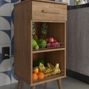 Ver imagem 2 de Balcão Fruteira com 1 Gaveta Multiuso Fênix para Cozinha - Canela