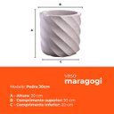Ver imagem 3 de Vaso Maragogi Pedra 30 Terrano