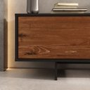 Ver mais imagens de Rack Preto Madeira Tv 75 para Sala Moderno 184 Cm 3 Portas Arto