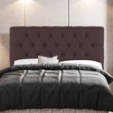 Ver imagem 2 de Cabeceira Cama Box Casal Nice 140cm Suede Marrom - Desk Design