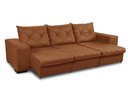 Ver imagem 2 de Sofá Retrátil e Reclinável 2,30m 3 Lugares Molas Helicoidais Suede Bali Terracota
