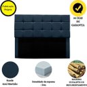 Ver imagem 4 de Cabeceira Estofada Cama Box Casal 140 Cm Ananda Suede:azul Marinho