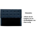 Ver mais imagens de Cabeceira Estofada Cama Box Casal 140 Cm Ananda Suede:azul Marinho