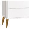 Cômoda Sapateira Théo New Branco Fosco com Madeira - Reller - 3