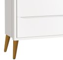 Ver imagem 3 de Cômoda Sapateira Théo New Branco Fosco com Madeira - Reller