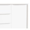 Cômoda Sapateira Théo New Branco Fosco com Madeira - Reller - 4