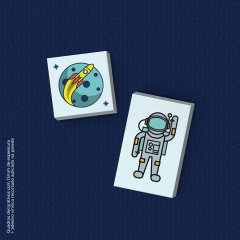 Astronauta- Módulo Decorativo com 2 Peças
