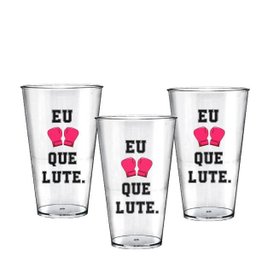 Kit 3 Copos Big Drink Criativos Memes Eu que Lute - 1