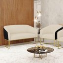 Ver mais imagens de Namoradeira e Poltrona Industrial Dourado Stella Pto-linho D03 - D'Rossi Cor Cinza