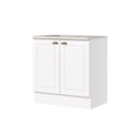 Ver imagem 2 de Balcão 80cm 2 Portas 100% MDF com Tampo para Cooktop Americana Henn