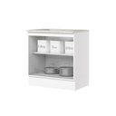 Ver imagem 3 de Balcão 80cm 2 Portas 100% MDF com Tampo para Cooktop Americana Henn