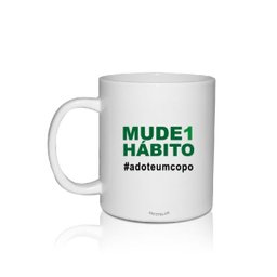 Kit 4 Canecas Eco Personalizadas 1 Hábito - 1 Kit 4 Canecas Eco Personalizadas 1 Hábito - 1