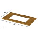 Ver imagem 3 de Balcão Forno de Embutir Nova York Branco com Tampo para Cooktop Nature - Henn