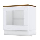 Ver imagem 1 de Balcão Forno de Embutir Nova York Branco com Tampo para Cooktop Nature - Henn