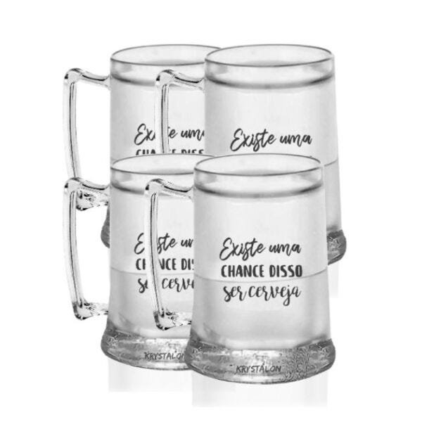 Kit 4 Canecas Gel Personalizadas para Live - Tema cerveja - 2