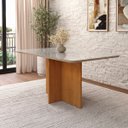 Ver imagem 2 de Mesa de Jantar Classic 160 com 6 Lugares e Tampo de Vidro